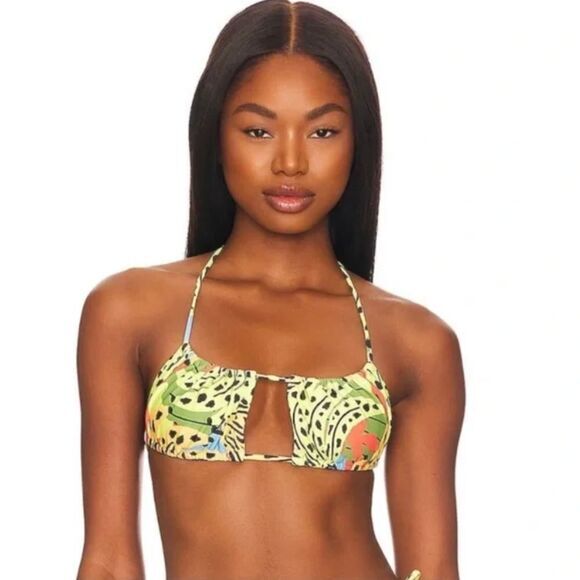 NEW  It’s Now Cool x free people bananas string bikini top,‎ size XS - Picture 1 of 11